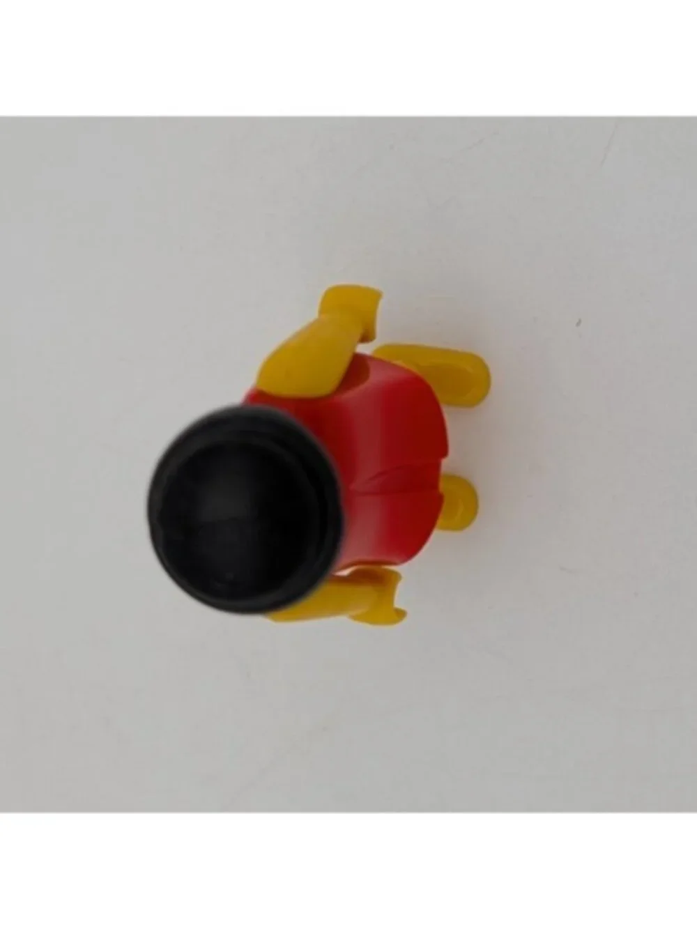 1974 Geobra Playmobil Yellow & Red w/ Black Hair 3
